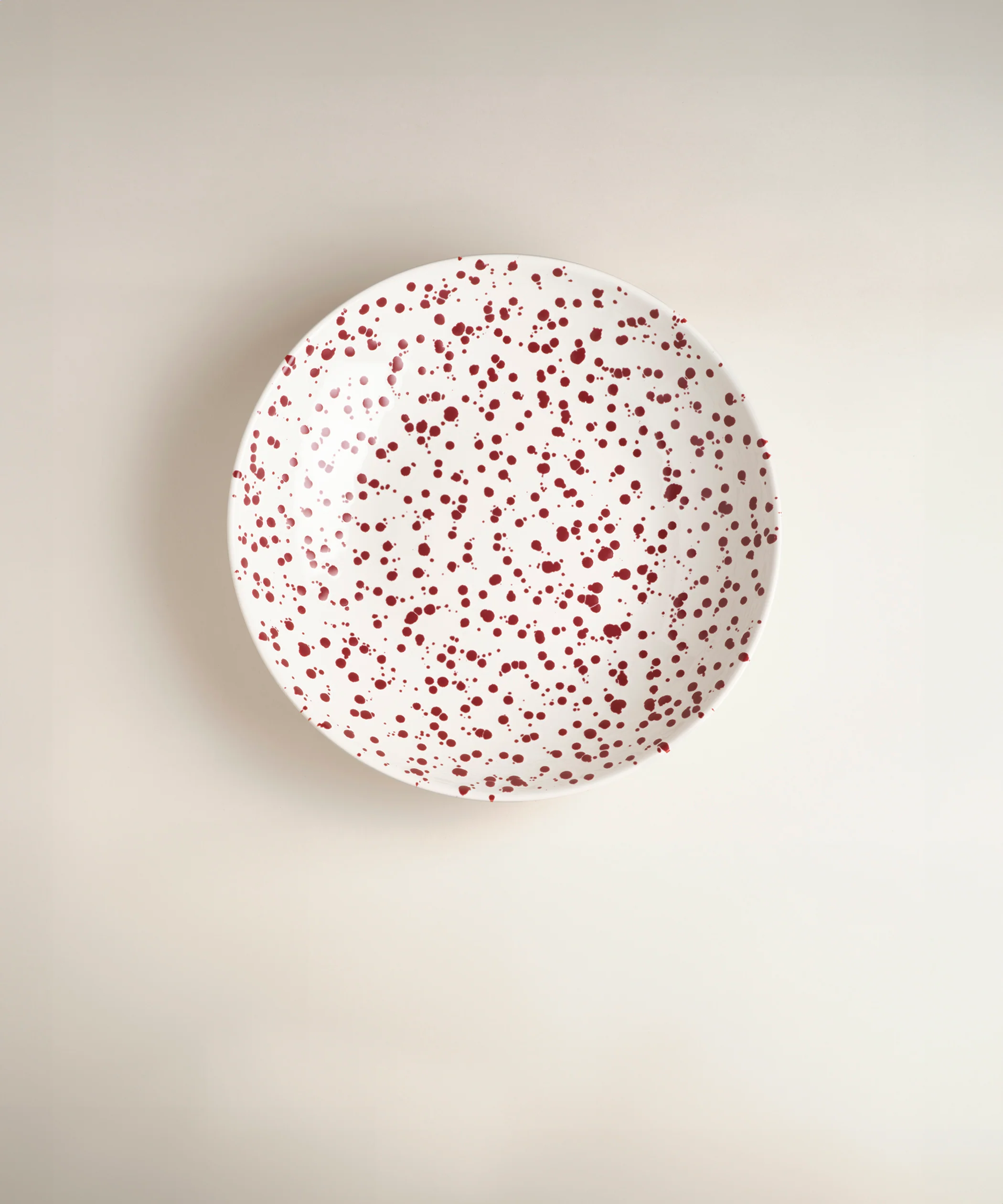 Splatter Low Serving Bowl